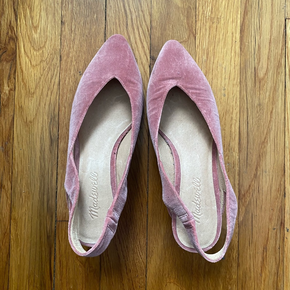 Madewell The Etta Slingback Pump in Velvet